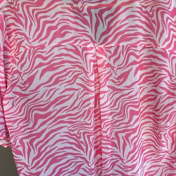 Princess Polly ZIGGY SHORT SLEEVE SHIRT PINK - Picture 8 of 9